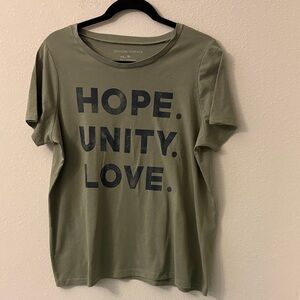 Grayson Threads Olive T-Shirt with Inspirational Text